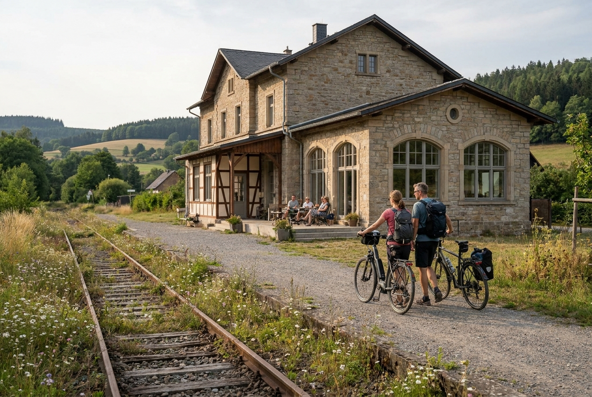Übernachten im historischen Bahnhof: Kurztrips entlang stillgelegter Bahnstrecken