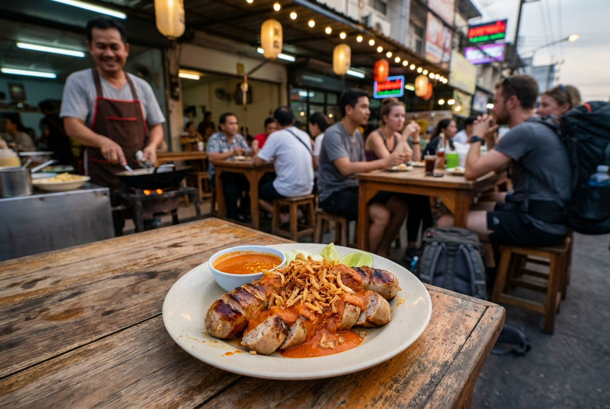 Currywurst mit roter Kokos-Currysauce: Deutsch-thailändisches Fusion-Rezept