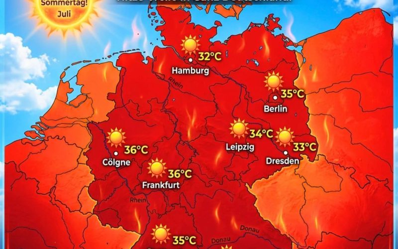 Hitzewelle in Deutschland: Rekordverdächtige Temperaturen im Juni