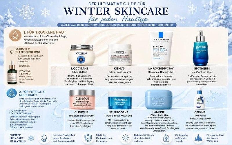 ❄️ Winterhautpflege: Essentials für jeden Hauttyp ❄️