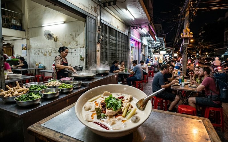 Tom Kha Gai – Thailändische Kokossuppe mit Hähnchen: cremig, duftend und erstaunlich einfach